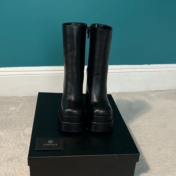 Versace Aevitas Platform Boots 38 - Picture 5 of 11